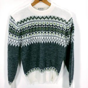 Vtg Brian MacNeil Sportswear Sweater Mens Small Multicolor Fair Isle Long Sleeve